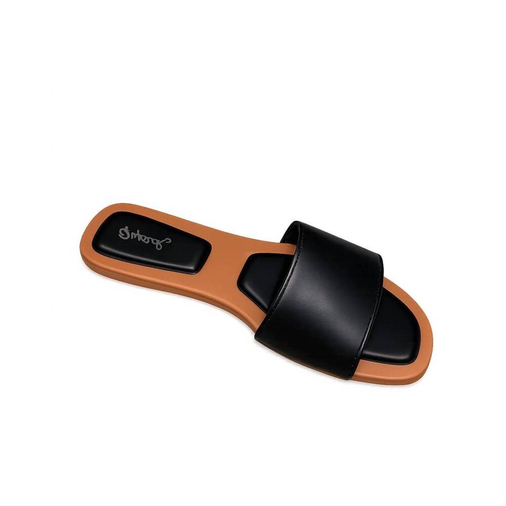 NEW QUPID women's open toe sandal in black